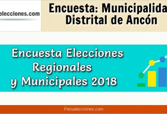 Encuesta Municipalidad Distrital de Ancón Elecciones 2018