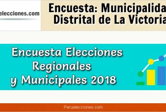 Encuesta Municipalidad Distrital de La Victoria Elecciones 2018