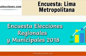 Encuesta Alcaldía de Lima Metropolitana Elecciones 2018