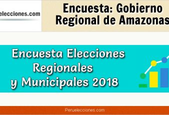 Encuesta Gobierno Regional de Amazonas Elecciones 2018