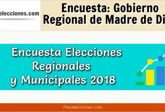 Encuesta Gobierno Regional de Madre de Dios Elecciones 2018