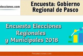 Encuesta Gobierno Regional de Pasco Elecciones 2018