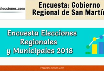 Encuesta Gobierno Regional de San Martín Elecciones 2018