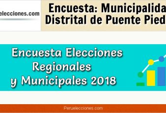 Encuesta Municipalidad Distrital de Puente Piedra Elecciones 2018