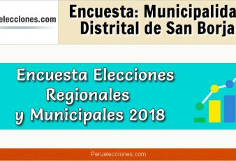 Encuesta Municipalidad Distrital de San Borja Elecciones 2018