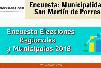 Encuesta Municipalidad Distrital de San Martín de Porres Elecciones 2018
