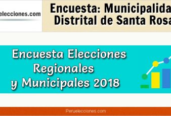 Encuesta Municipalidad Distrital de Santa Rosa Elecciones 2018
