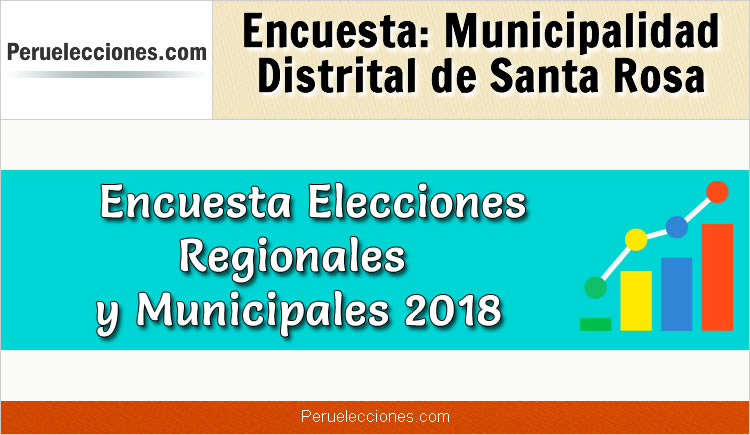 Encuesta Municipalidad Distrital de Santa Rosa Elecciones 2018