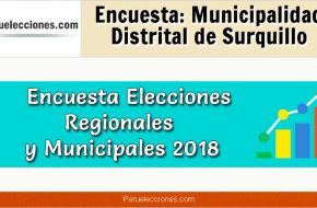 Encuesta Municipalidad Distrital de Surquillo Elecciones 2018