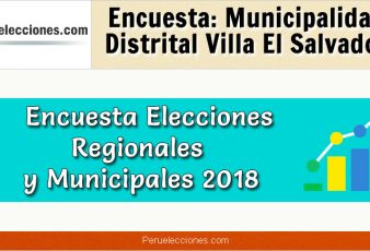 Encuesta Municipalidad Distrital de Villa El Salvador Elecciones 2018