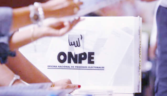 Orden de candidatos ONPE