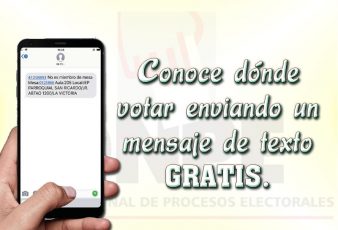 ONPE Conoce dónde votar enviando un mensaje de texto gratis