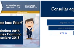 Consultar Donde me toca votar ONPE