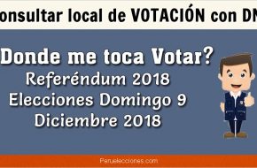 Donde me toca votar ONPE Referéndum 2018