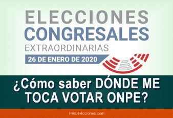 DONDE ME TOCA VOTAR ONPE, Miembros de Mesa, www.onpe.gob ...