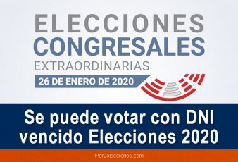 Se puede VOTAR con DNI vencido Elecciones 2020