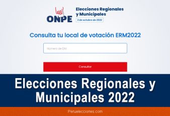 Donde me toca Votar - Elecciones Regionales y Municipales 2022